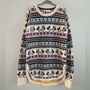 GAP KIDS x DISNEY Girls Fair Isle Knit Sweater Size 8 (M)